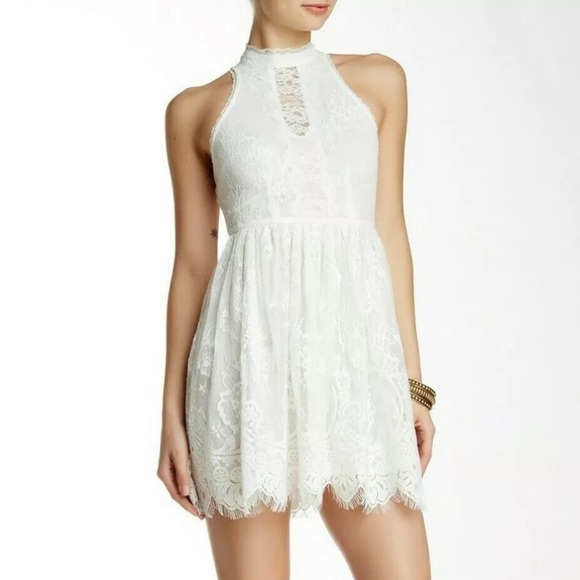 Free People Dresses & Skirts - M2 Free People Coquette Cottagecore Lace White Cotton Ethereal Wedding XS